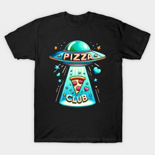 Funny Pizza Ufo, Pizza Club T-Shirt